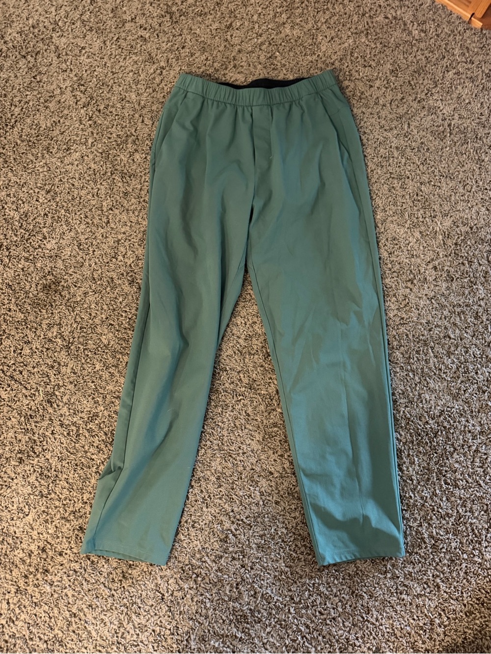 lululemon athletica Men's Teal Straight-Leg Pull-On Chinos